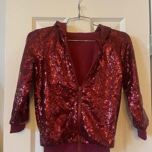 Sequin Red girls's Jacket